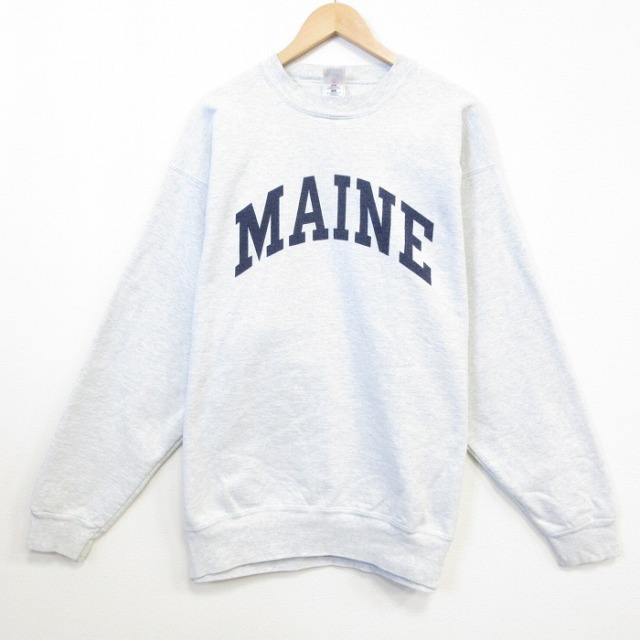 フルーツオブザルーム 90s 長袖スウェット MAINE グレー メンズXL相当 | 古着
