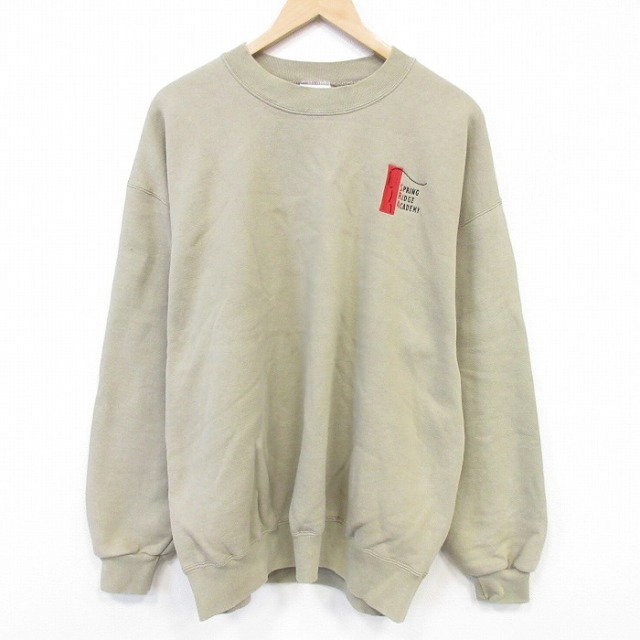 ジャージーズ 90s 長袖スウェット SRA ベージュ メンズXL相当 | 古着