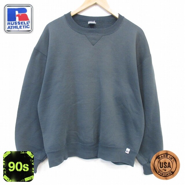 ラッセル 90s 長袖スウェット グリーン メンズXL相当 | 古着