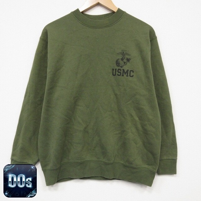 00s 長袖スウェット ミリタリー USMC カーキ メンズM相当 | 古着