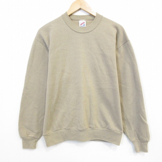 ジャージーズ 90s 長袖スウェット ベージュ メンズM相当 | 古着
