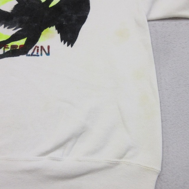古着通販 L☆古着 長袖 ロック バンド スウェット メンズ 80年代 80s