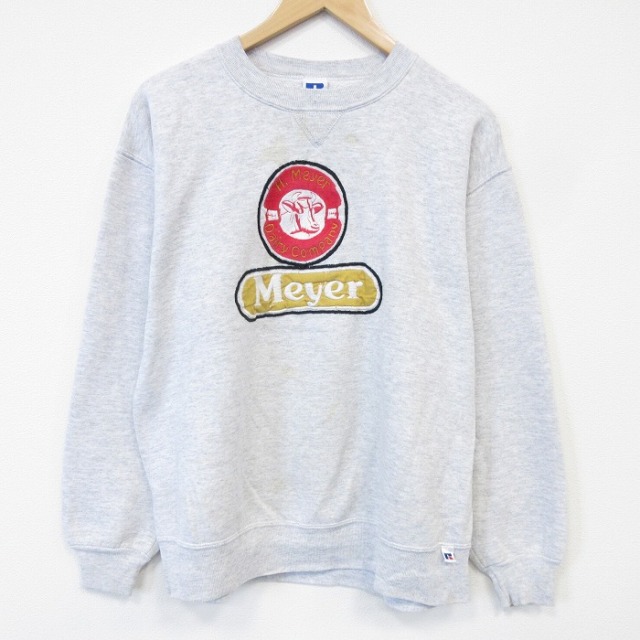 古着通販 L☆古着 ラッセル 長袖 スウェット メンズ 90年代 90s
