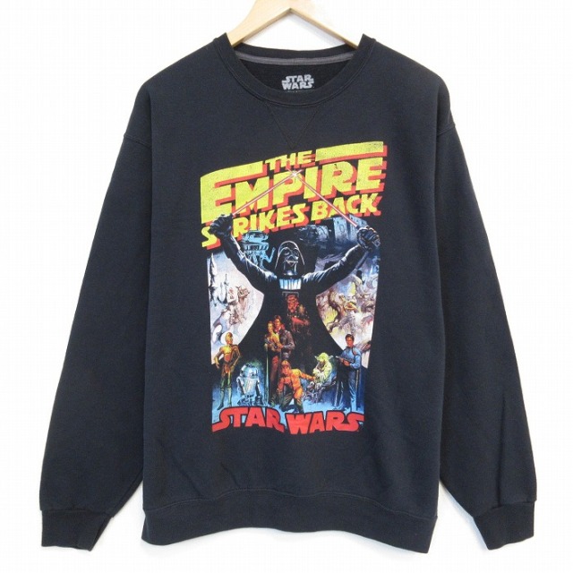 スターウォーズ 長袖スウェット ダースベイダー ブラック メンズL相当 | 古着
