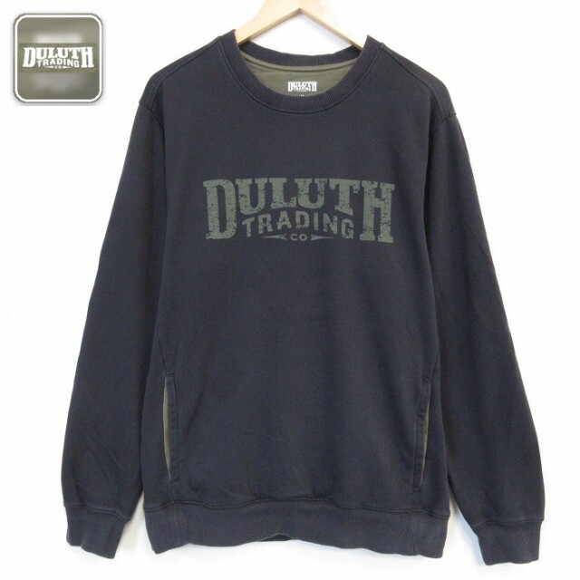 DULUTH TRADING 長袖スウェット ビッグロゴ ブラック メンズL相当 | 古着
