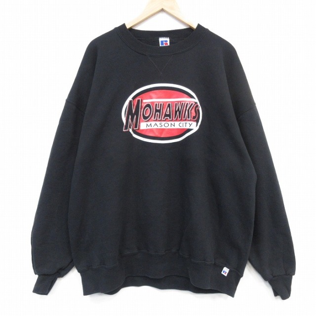 古着通販 XL☆古着 ラッセル 長袖 スウェット メンズ 00年代 00s