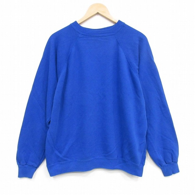 ヘインズ 90s 長袖スウェット ラグラン ブルー メンズL相当 | 古着