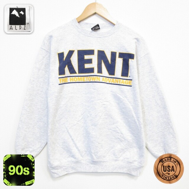 90s 長袖スウェット KENT 霜降りグレー メンズM相当 | 古着