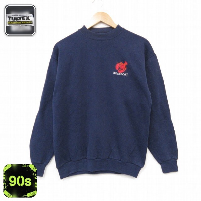 TULTEX 90s 長袖スウェット エビ ネイビー メンズM相当 | 古着