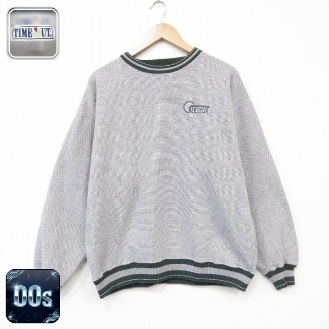00s 長袖スウェット CERTIFIED グレー メンズXL相当 | 古着