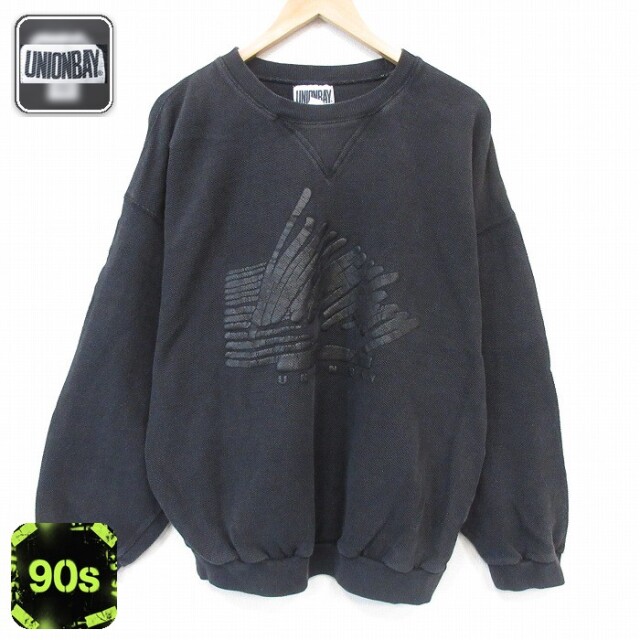 ユニオンベイ 90s 長袖トップス ブラック メンズXL相当 | 古着