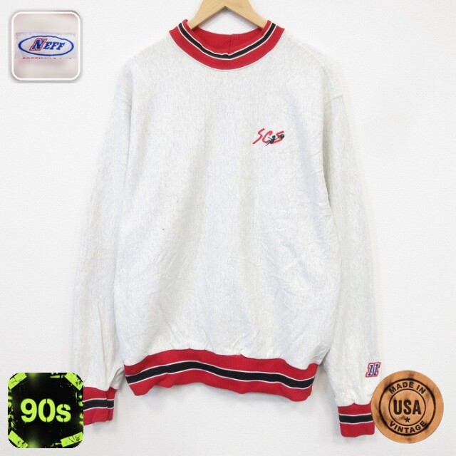 90s 長袖スウェット 霜降り グレー メンズXL相当 | 古着