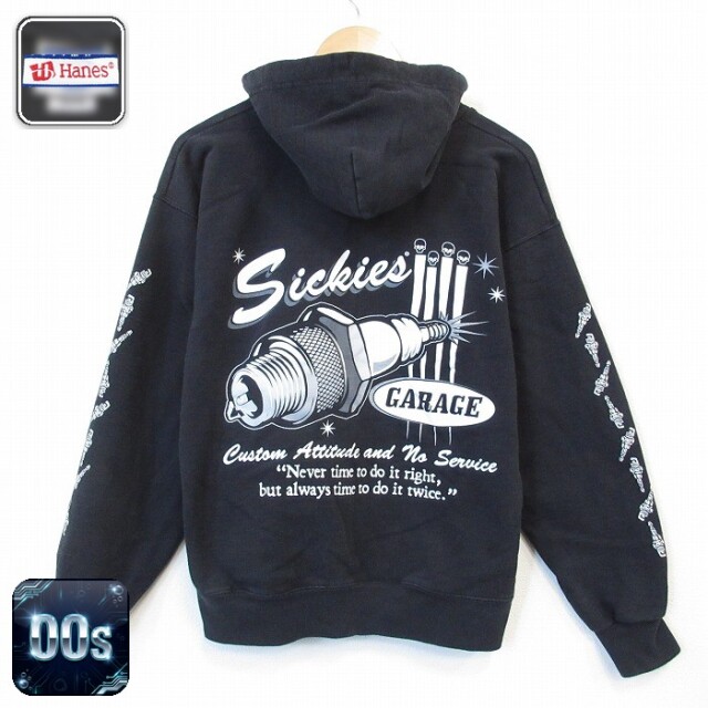 00s フルジップスウェット GARACE ブラック メンズM相当 | 古着