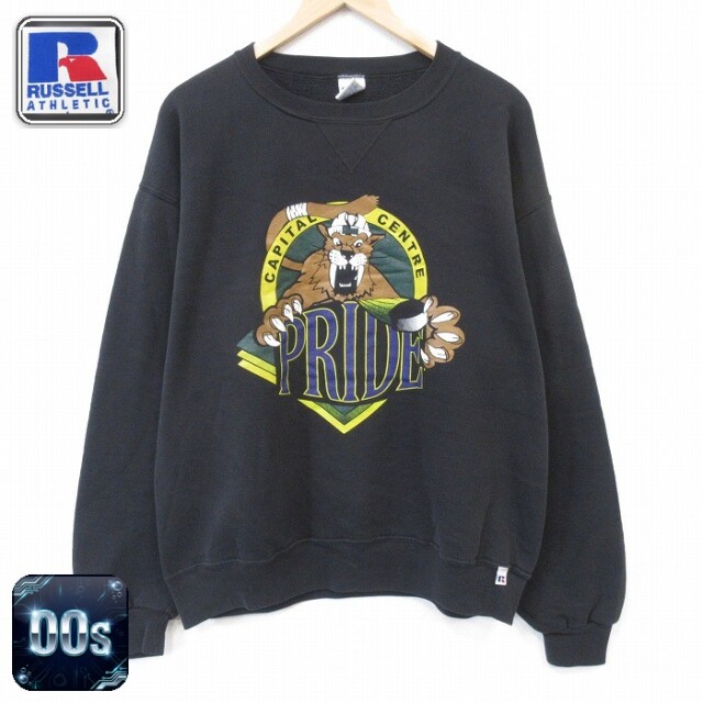 ラッセル 00s 長袖スウェット PRIDE ブラック メンズXL相当 | 古着