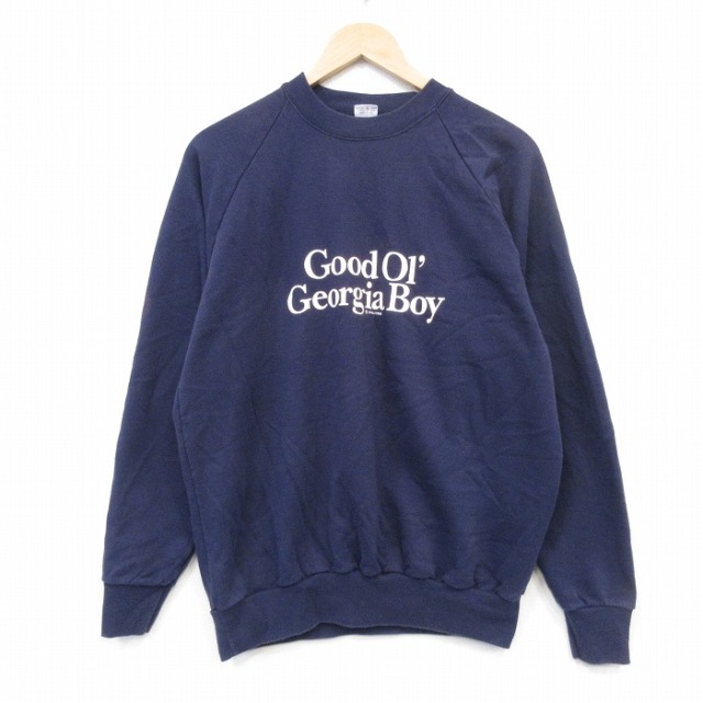 BELTON 80s ラグランスウェット Good ネイビー メンズL相当 | 古着