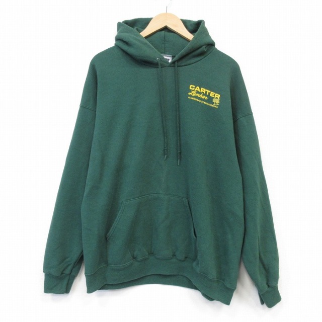 リー 90s 長袖スウェットパーカー CARTER グリーン メンズXL相当 | 古着