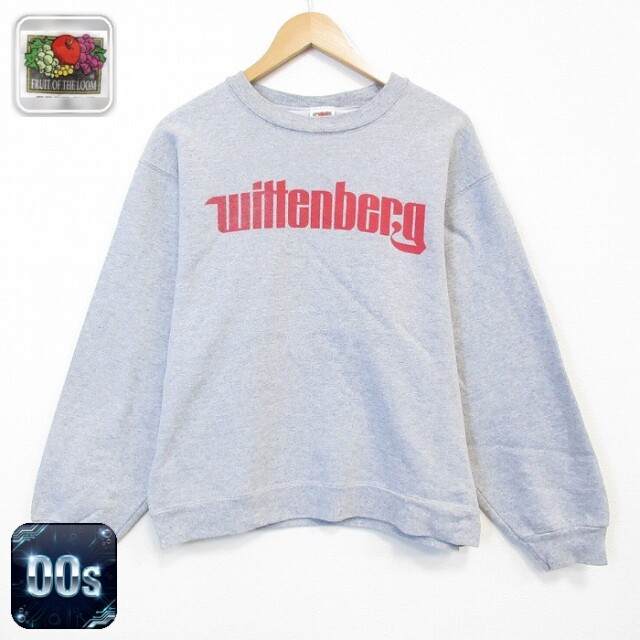 フルーツオブザルーム 00s 長袖スウェット wittenberg グレー メンズM相当 | 古着