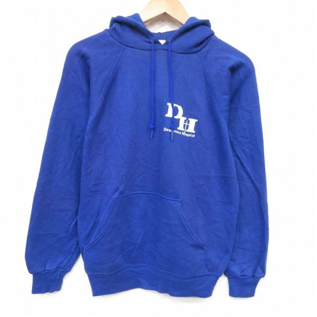 80s ラグランパーカー DH ブルー メンズS相当 | 古着