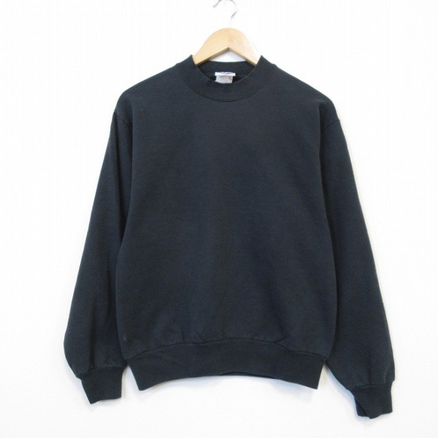 00s 長袖スウェット ブラック メンズS相当 | 古着
