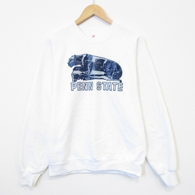 ジャージーズ 80s ラグランスウェット PENN ホワイト メンズL相当 | 古着