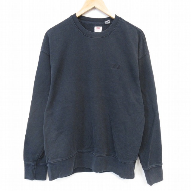 リーバイス 長袖トップス ワンポイントロゴ ブラック メンズL相当 | 古着