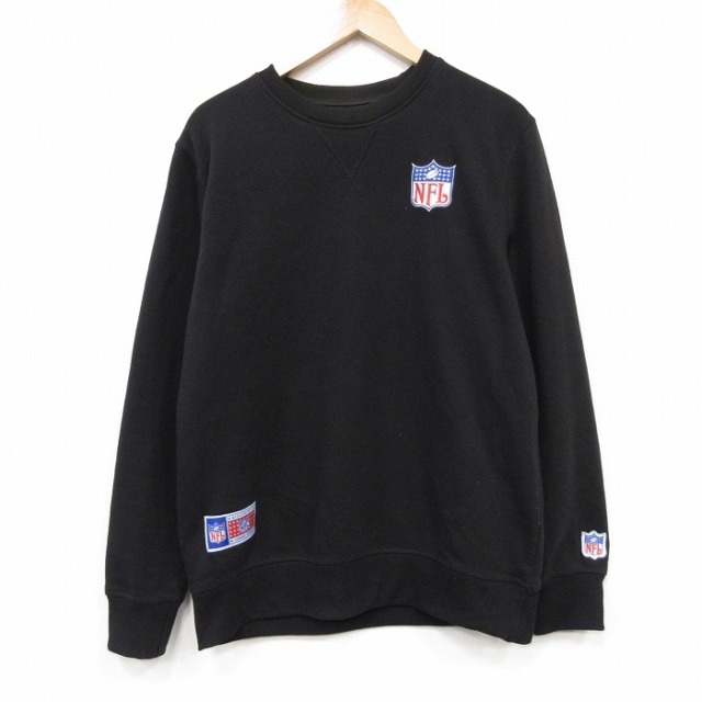 NFL 長袖スウェット アメフト スーパーボウル ブラック メンズL相当 | 古着