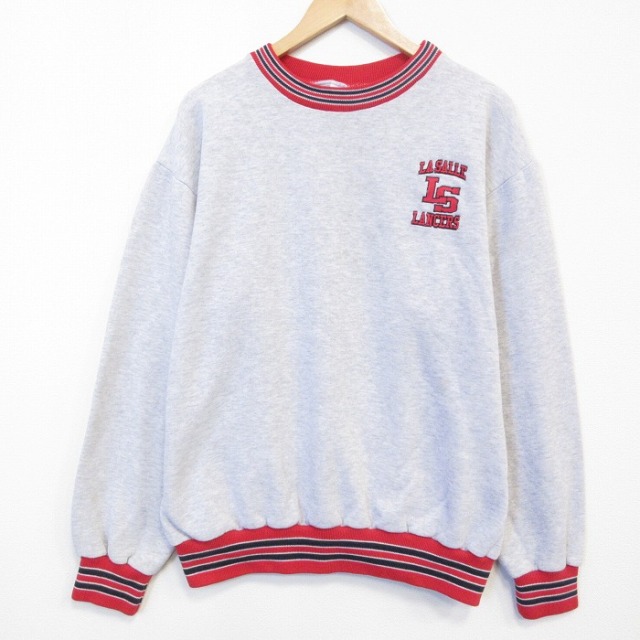90s 長袖スウェット 霜降り グレー メンズXL相当 | 古着