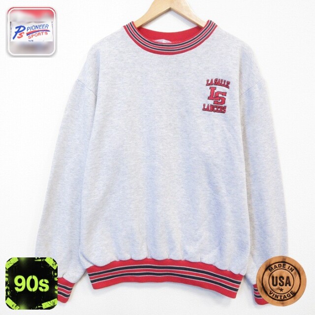 90s 長袖スウェット 霜降り グレー メンズXL相当 | 古着