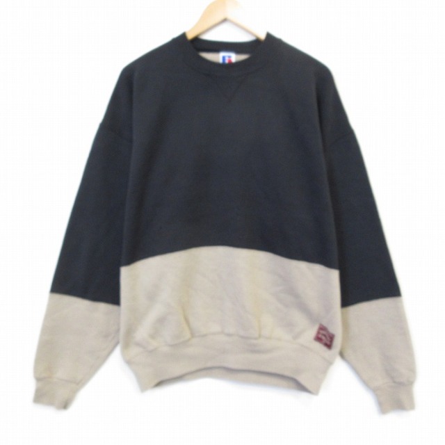 古着通販 XL☆古着 ラッセル 長袖 スウェット メンズ 90年代 90s