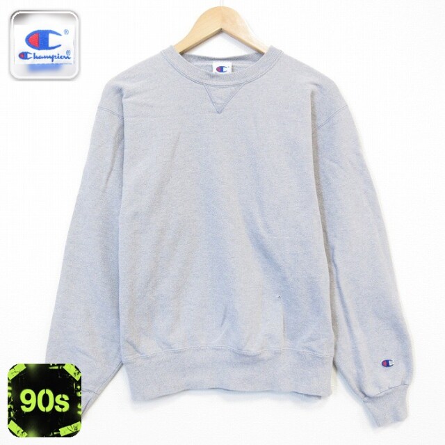 チャンピオン 90s 長袖スウェット グレー メンズL相当 | 古着