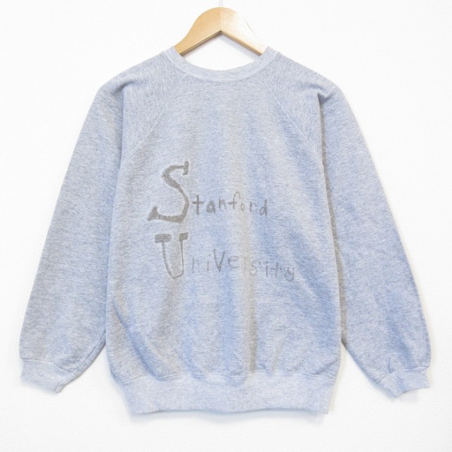 ヘインズ 90s 長袖スウェット スタンフォードカレッジ グレー メンズL相当 | 古着