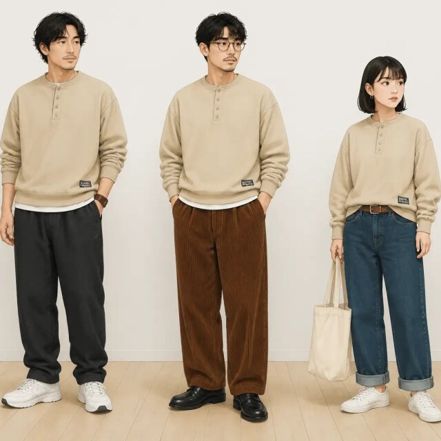 90s RUSSELL ラッセル USA製 リソッドヘンリーネック フェード 古着通販 M☆古着 ラッセル 長袖 スウェット メンズ 90年代 90s 無地