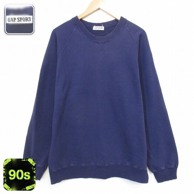 ギャップ 90s 長袖スウェット ラグラン ネイビー メンズXL相当 | 古着