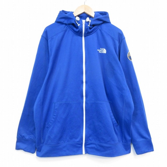 ノースフェイス フルジップスウェット ブルー メンズXL相当 | 古着