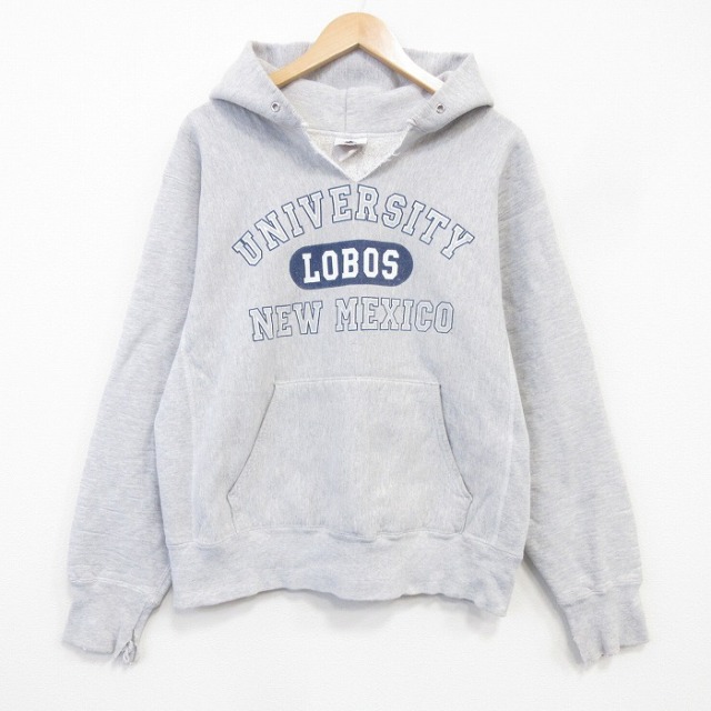 古着通販 L☆古着 長袖 スウェット パーカー メンズ 90年代 90s ニュー