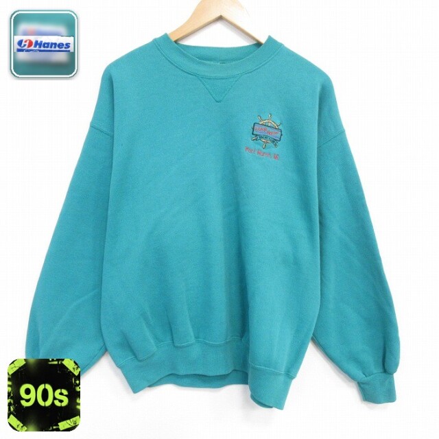 ヘインズ 90s 長袖スウェット グリーン メンズXL相当 | 古着