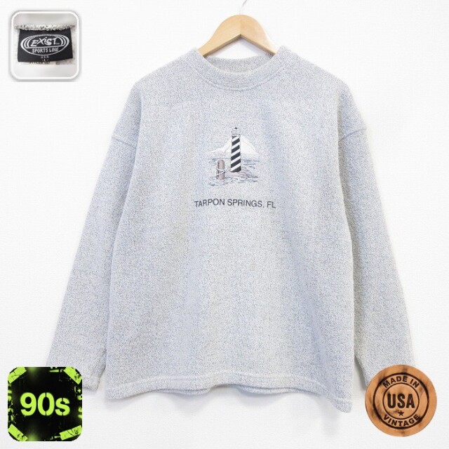 90s 長袖スウェット KTG 霜降りグレー メンズL相当 | 古着