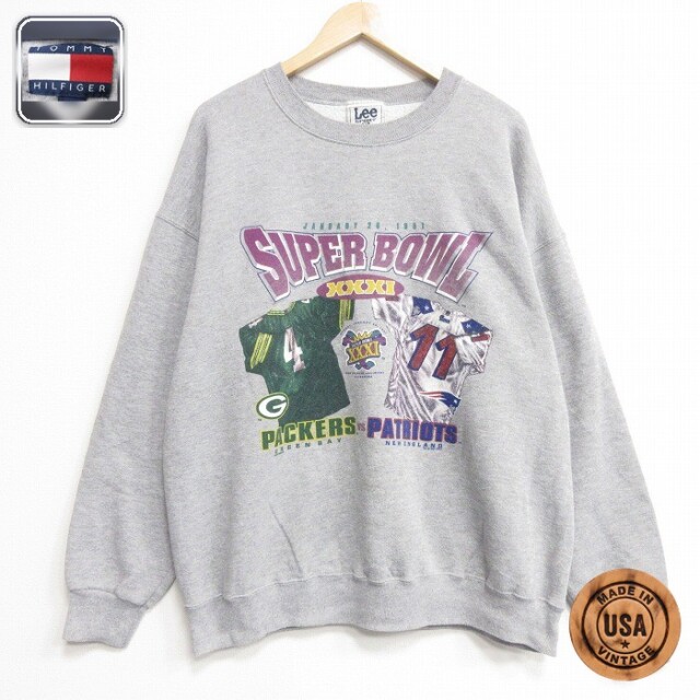 リー 長袖スウェット NFL グリーンベイパッカーズ グレー メンズXL相当 | 古着