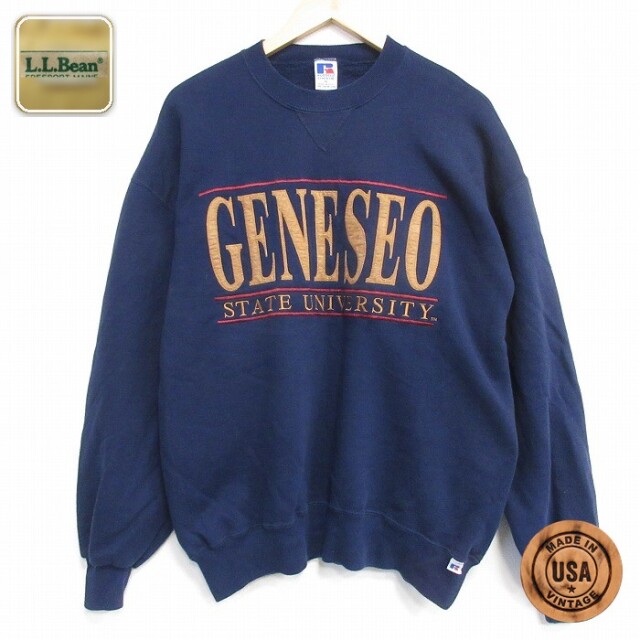 ラッセル 90s 長袖スウェット カレッジ ネイビー メンズXL相当 | 古着