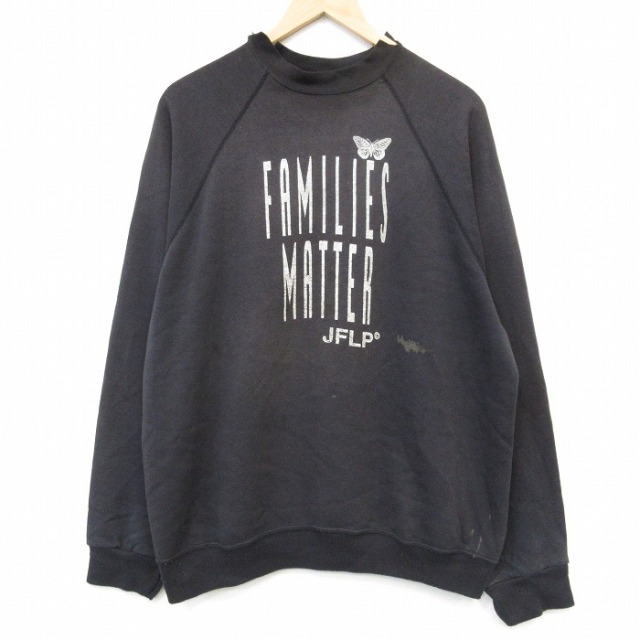 古着通販 L☆古着 TULTEX 長袖 スウェット メンズ 90年代 90s FAMILIES