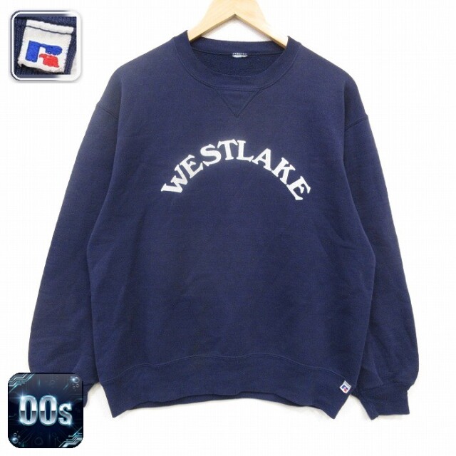 ラッセル 00s 長袖スウェット WESTLAKE ネイビー メンズL相当 | 古着