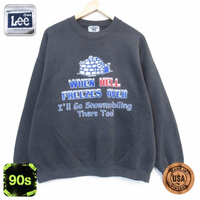 古着通販 XL☆古着 リー 長袖 スウェット メンズ 90年代 90s