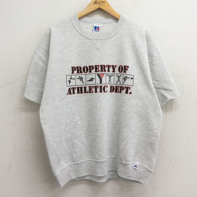 ラッセルアスレチック スウェット 古着 90s USA製 XL 白 12585 ラッセルアスレチック スウェット 古着 90s USA製 XL 白 12585