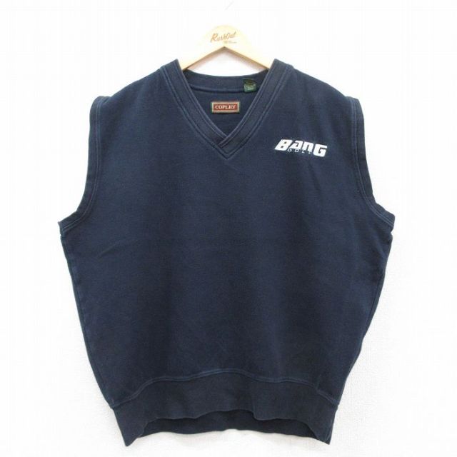 BANG 00s ノースリーブスウェット ゴルフ ネイビー XL | 古着