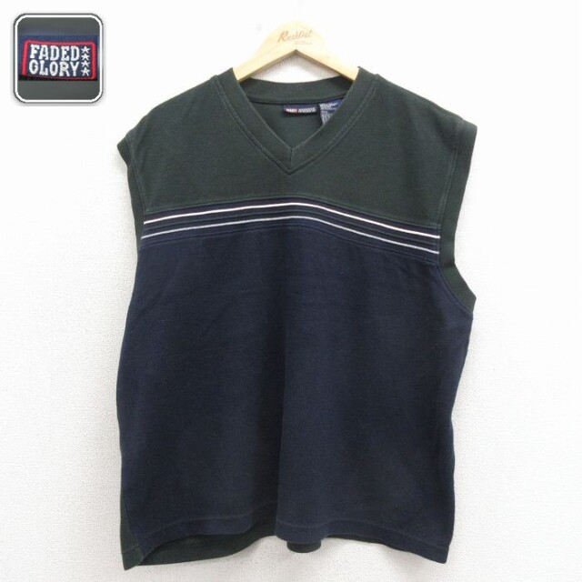【20%OFF】FADED GLORY ノースリーブトップス ネイビー XL | 古着