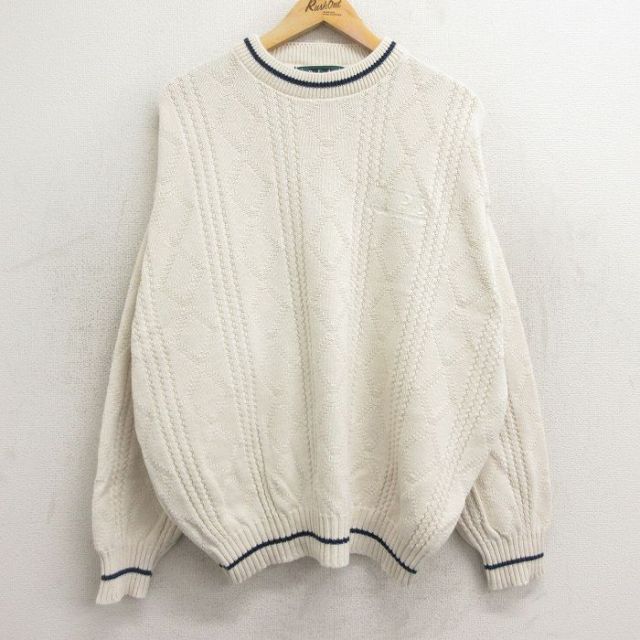 Dunbrooke 90s 長袖セーター RPS 生成り ベージュ XL | 古着