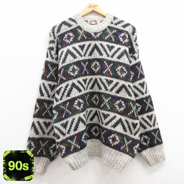 90s 長袖セーター グレー L | 古着