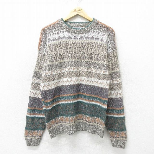 【50%OFF】90s 長袖セーター ベージュ L | 古着