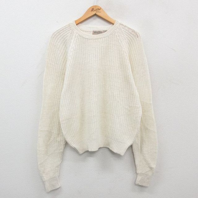 【50%OFF】90s ラグランセーター 生成り L | 古着