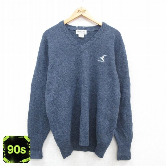 90s 長袖セーター BERMUDA ネイビー L | 古着